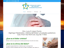 Tablet Screenshot of clinicadeldolor.medicosenmerida.com.mx