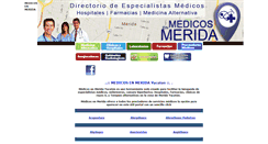 Desktop Screenshot of medicosenmerida.com.mx